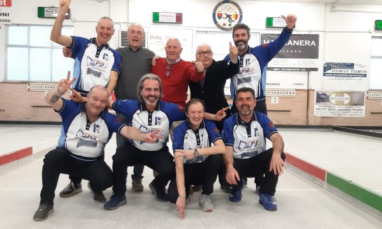 La Bocciofila Montesanto di Potenza Picena promossa in Serie A1 con due giornate di anticipo La Bocciofila Montesanto di Potenza Picena promossa in Serie A1 con due giornate di anticipo