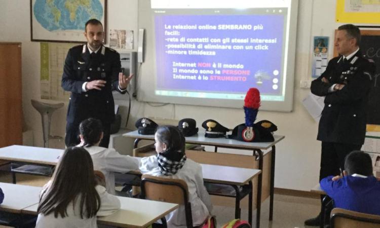 Appignano, i carabinieri incontrano gli alunni dell'Istituto Comprensivo Luca Della Robbia