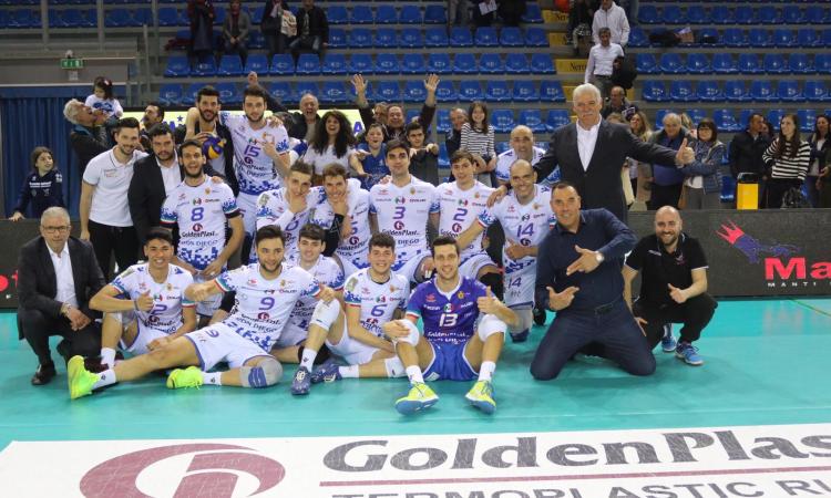 Volley Playoff A2, La GoldenPlast stende Taviano 3-0 in gara1