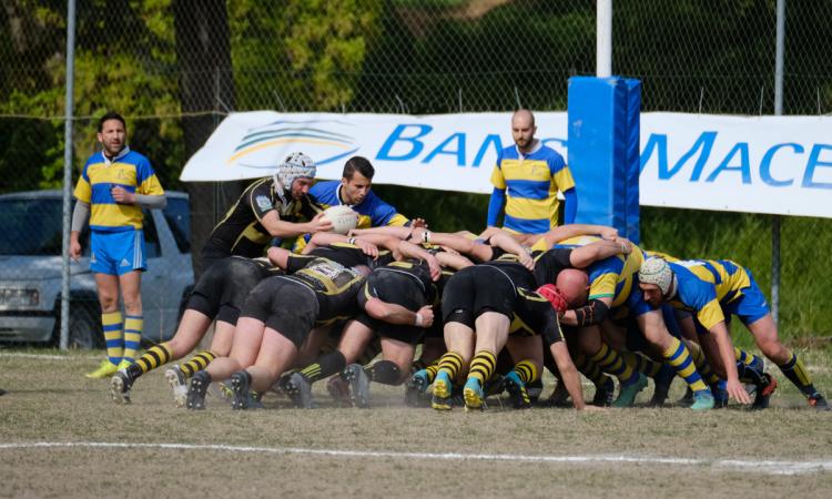 Vittoria schiacciante della Banca Macerata Rugby contro il Castel San Pietro (FOTO)