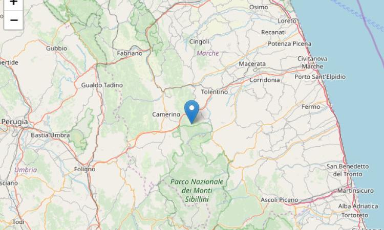 Scossa di terremoto di magnitudo 3.0 con epicentro Caldarola