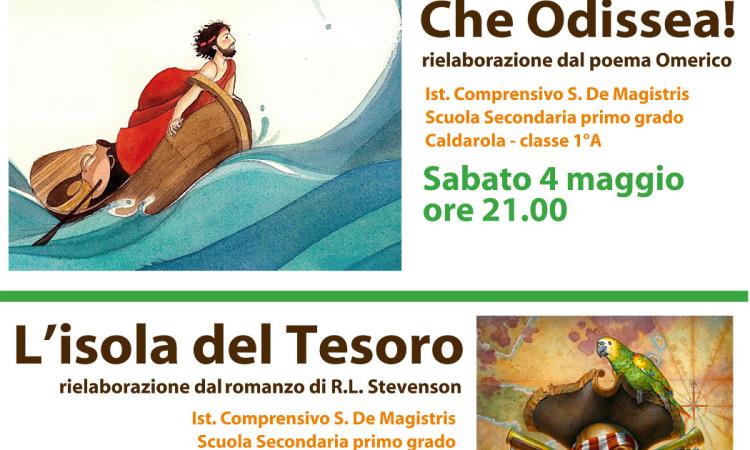 Caldarola, in scena gli studenti del “De Magistris” con "Che Odissea" e "L’isola del tesoro"