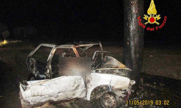 Colbuccaro, si schianta contro un albero e l'auto prende fuoco: perde la vita Massimo Verdini (FOTO) Colbuccaro, si schianta contro un albero e l'auto prende fuoco: perde la vita Massimo Verdini (FOTO)