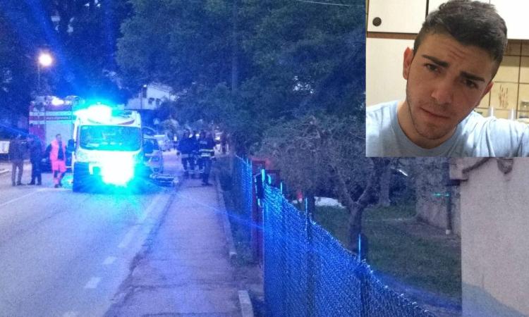 Tragedia a Passo di Treia, la vittima è il 22enne Gianluca Alessandrini
