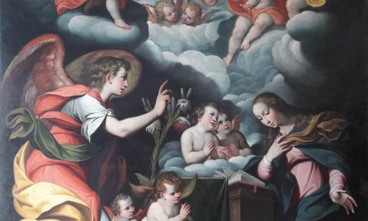 Post-sisma: la tela della Chiesa dell’Annunziata di Arquata torna al suo antico splendore (FOTO) Post-sisma: la tela della Chiesa dell’Annunziata di Arquata torna al suo antico splendore (FOTO)