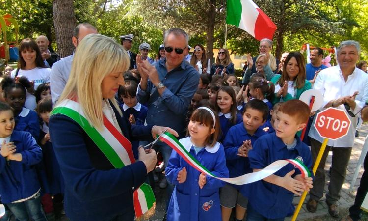 San Severino, inaugurati nuovi giochi nel parco pubblico di via Lorenzo d'Alessandro