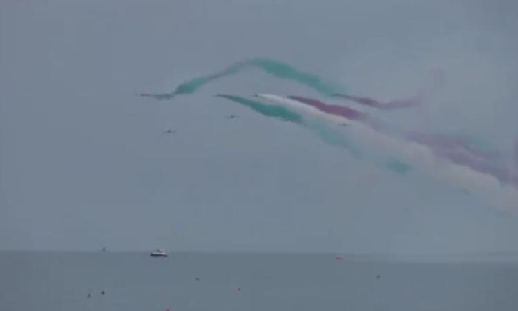 Lo spettacolo delle Frecce Tricolori a San Benedetto (VIDEO)