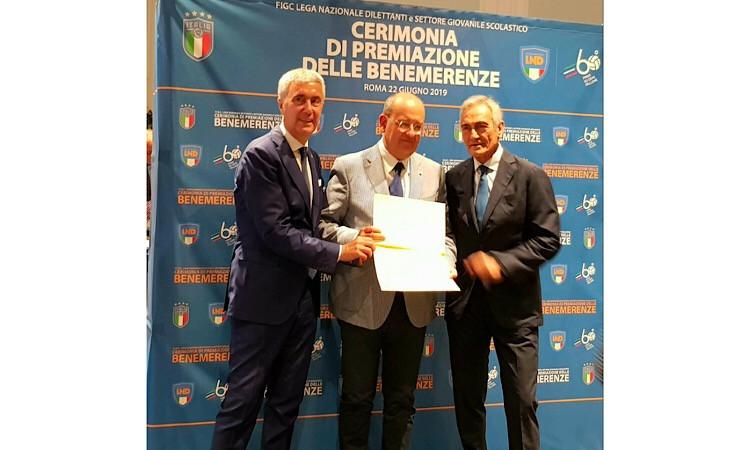 75 anni di attività: alla Recanatese la Benemerenza della Lega Nazionale Dilettanti