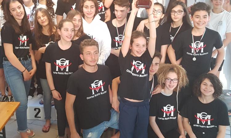 Centro Nuoto Macerata campione regionale nel Salvamento per il terzo anno di fila