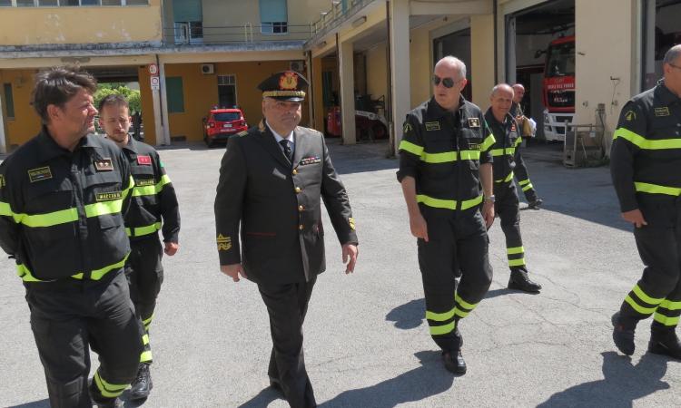 Visita del Direttore Regionale Vigili del Fuoco Marche presso la sede del Comando di Macerata (FOTO)