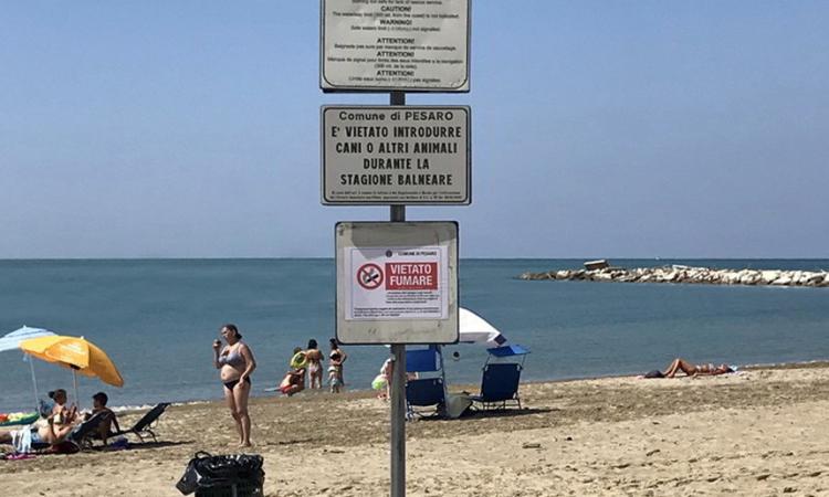 Pesaro diventa #smokefreebeach. Scatta oggi il divieto di fumo sulla battigia e in acqua Pesaro diventa #smokefreebeach. Scatta oggi il divieto di fumo sulla battigia e in acqua