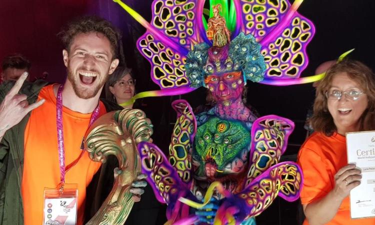 Postacchini e Falzetti regalano alle Marche un bronzo nel Mondiale di Bodypainting Postacchini e Falzetti regalano alle Marche un bronzo nel Mondiale di Bodypainting
