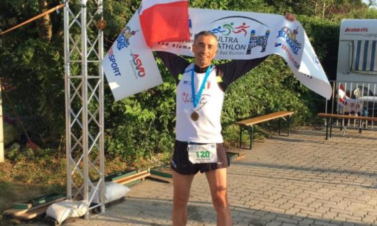 Il settempedano Alberto Cambio sempre più "Iron Man": battuto il record italiano Il settempedano Alberto Cambio sempre più "Iron Man": battuto il record italiano