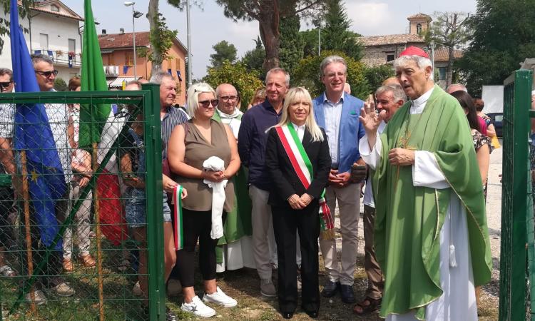 San Severino, taglio del nastro per la nuova area giochi per bambini a Cesolo