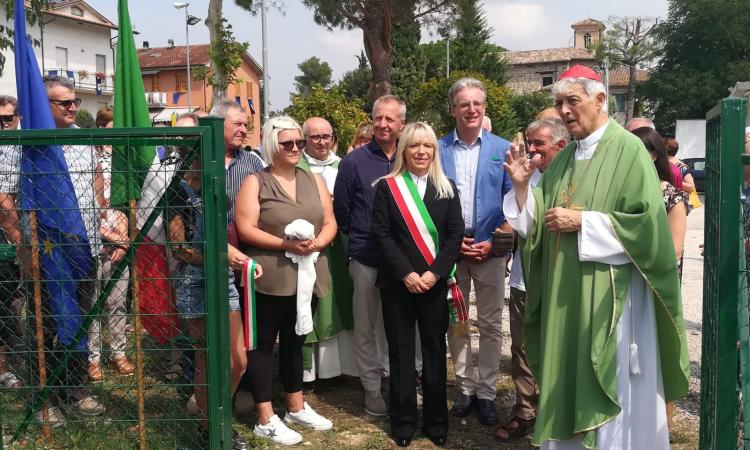 San Severino, taglio del nastro per la nuova area giochi per bambini a Cesolo San Severino, taglio del nastro per la nuova area giochi per bambini a Cesolo