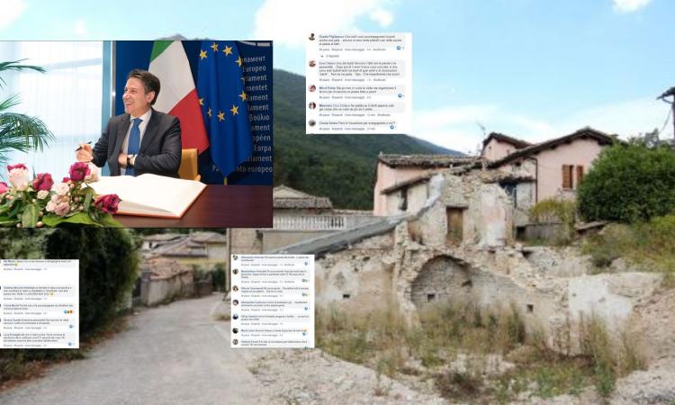 Conte in visita nel cratere, ma il popolo del terremoto non ci sta: "Passerella inutile" Conte in visita nel cratere, ma il popolo del terremoto non ci sta: "Passerella inutile"
