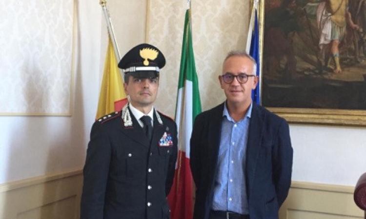 Civitanova, il sindaco Ciarapica ha incontrato il nuovo Comandante dei carabinieri Massimo Amicucci