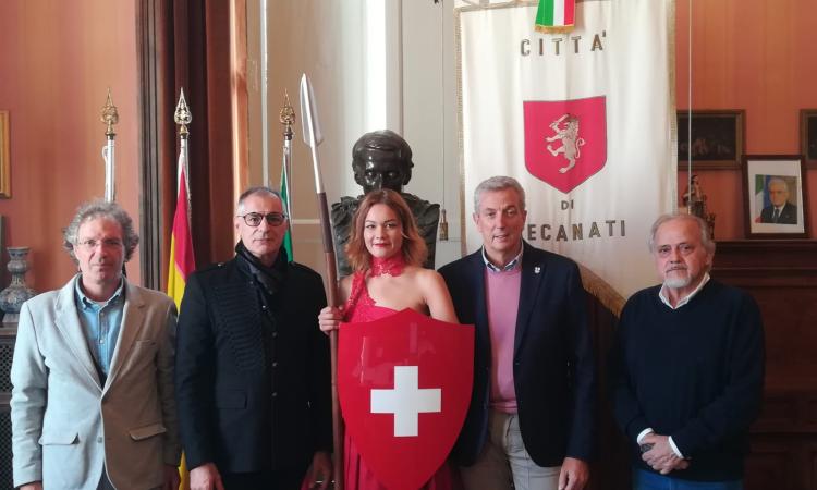 Recanati, il presidente della Camera Nazionale della Moda Svizzera in visita al Comune Recanati, il presidente della Camera Nazionale della Moda Svizzera in visita al Comune