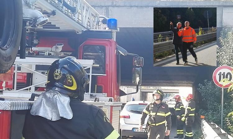 Allarme crollo per il cavalcavia dello svincolo di Corridonia (FOTO)