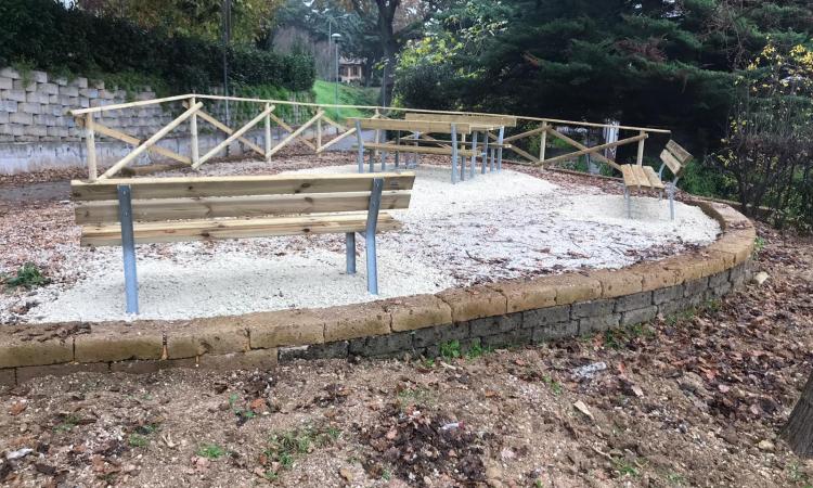 Recanati, terminati i lavori del Giardino delle Parole Interrotte (FOTO)