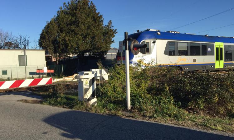 Pollenza, auto si abbatte contro la sbarra del passaggio a livello: traffico bloccato (FOTO) Pollenza, auto si abbatte contro la sbarra del passaggio a livello: traffico bloccato (FOTO)