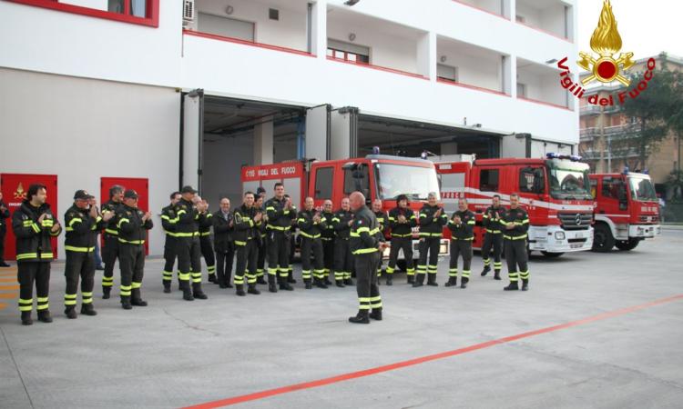Franco Secondi va in pensione: cerimonia di saluto al Comando dei Vigili del Fuoco