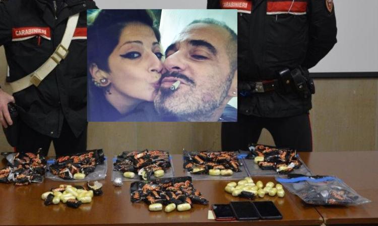 Recanati, arrestati Simone Pellegrini e Irene Pettorino: la coppia che viaggiava con 2 chili di eroina nascosta negli snack