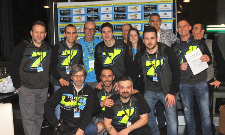 In 200 alla cena per Baldassarri: il pilota lancia la sfida al prossimo mondiale di Moto2 In 200 alla cena per Baldassarri: il pilota lancia la sfida al prossimo mondiale di Moto2