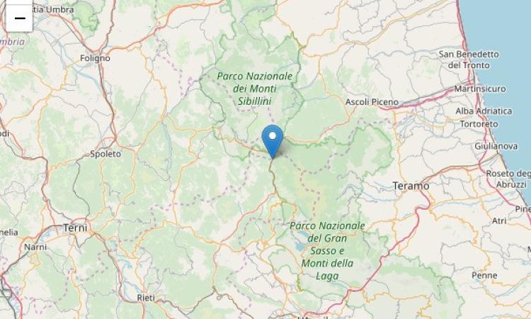 Terremoto 3.3 avvertito nel pomeriggio ad Accumoli