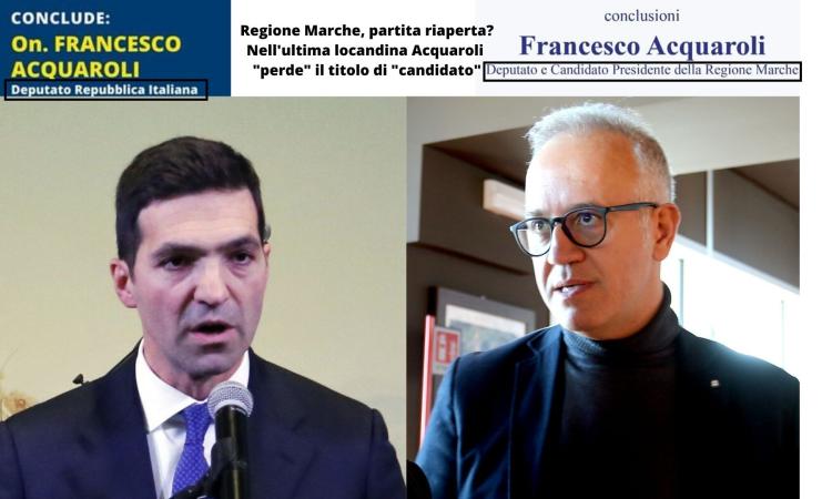 Regionali, sulla locandina scompare il titolo di "candidato governatore" vicino al nome di Acquaroli: partita riaperta? Regionali, sulla locandina scompare il titolo di "candidato governatore" vicino al nome di Acquaroli: partita riaperta?
