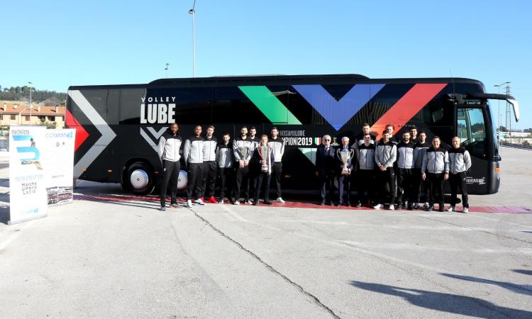 Lube: rotta verso Bologna per la Final Four di Coppa Italia 2020 (FOTO)