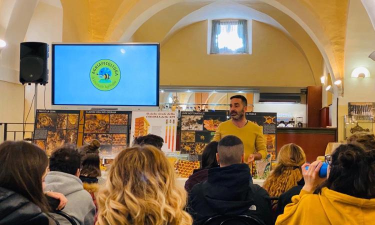 Cingoli, l'Istituto Varnelli incontra Emanuele Agrifoglio di Agriapicolturadi Cingoli, l'Istituto Varnelli incontra Emanuele Agrifoglio di Agriapicolturadi