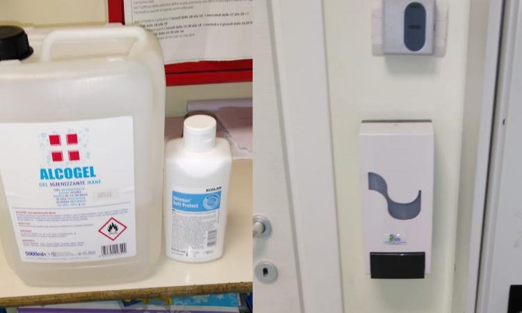 Coronavirus, a Camerino distribuiti dispenser igienizzanti nelle scuole Coronavirus, a Camerino distribuiti dispenser igienizzanti nelle scuole