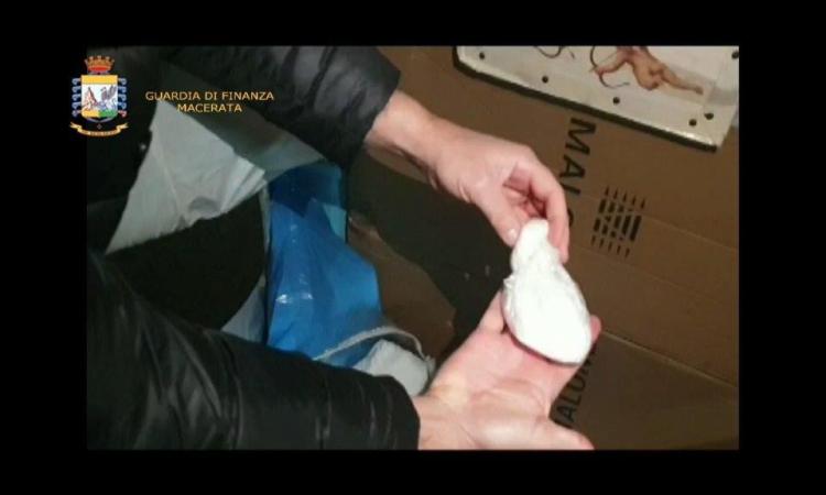 Civitanova, blitz antidroga della Finanza: sequestrati 62 grammi di cocaina (VIDEO)