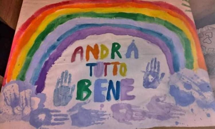 Corridonia, "Andrà tutto bene": i disegni dei bambini per alleggerire l'emergenza (FOTO)