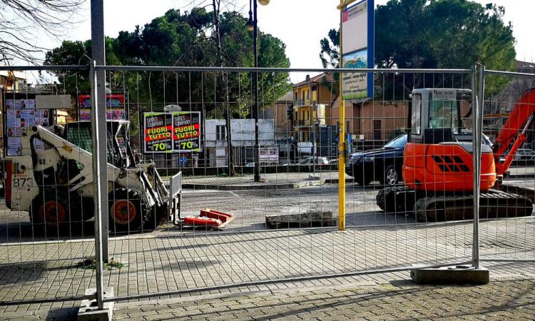 Tolentino, in fase di ultimazione i lavori nel primo tratto di viale Matteotti