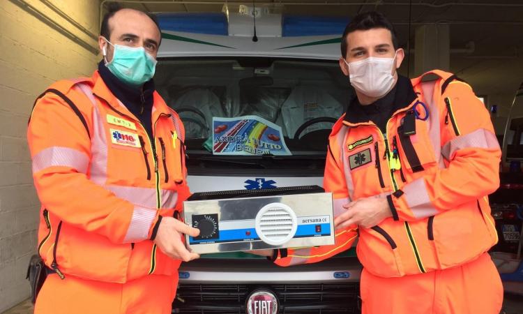 Civitanova, sanificatore per ambulanze e uno strumento "salva vita" in dono alla Croce Verde: "Grazie alle donazioni"
