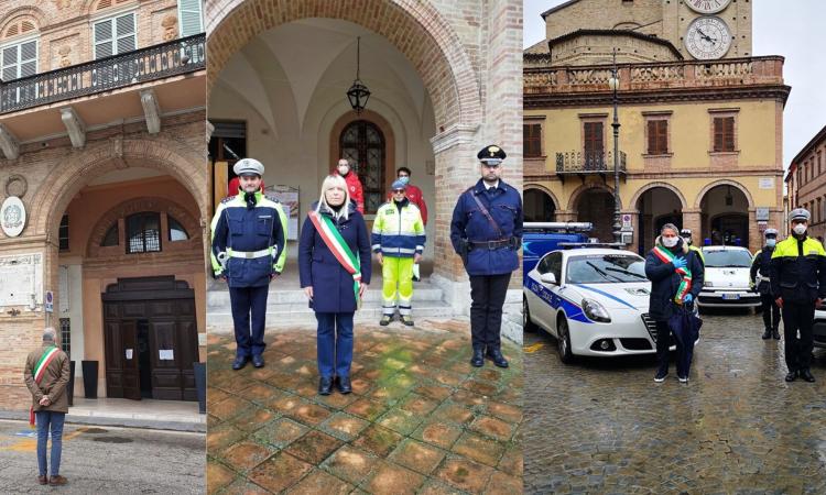 La Provincia di Macerata si ferma: minuto di silenzio e bandiere a mezz'asta in tutti i Comuni (FOTO) La Provincia di Macerata si ferma: minuto di silenzio e bandiere a mezz'asta in tutti i Comuni (FOTO)