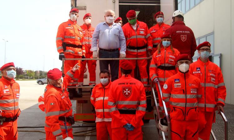 Civitanova,ospedale da 90 posti di terapia intensiva: il CISOM e lo chef Giustozzi gestiranno l'area mensa (FOTO)