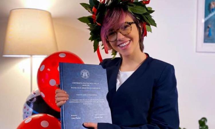 Treia, diventare dottori in tempo di Covid: Agnese Gigli si laurea in scienze infermieristiche
