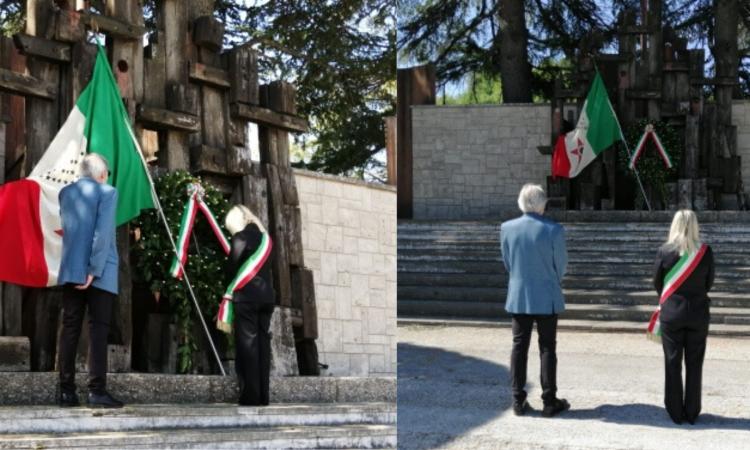 San Severino, 25 Aprile: sindaco e presidente Anpi soli davanti al monumento alla Resistenza