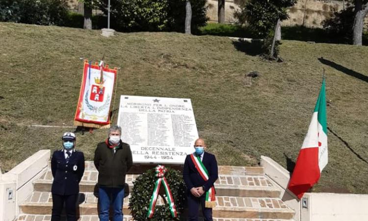 Camerino, celebrato il 25 aprile. Il sindaco: "Lontani fisicamente, ma uniti nel ricordo"