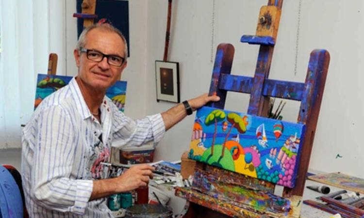Macerata, il pittore Stefano Calisti tra gli "Artisti contro il Coronavirus": opera all'asta per la Croce Rossa