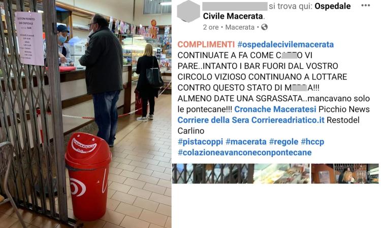 Bar dell'Ospedale Aperto, la denuncia arriva dal web Bar dell'Ospedale Aperto, la denuncia arriva dal web