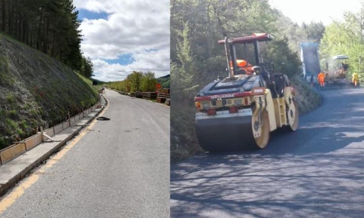 Strade, a pieno regime il cantiere sulla "Pian Perduto". Terminati i lavori sulla 115 "Sant'Ilario"