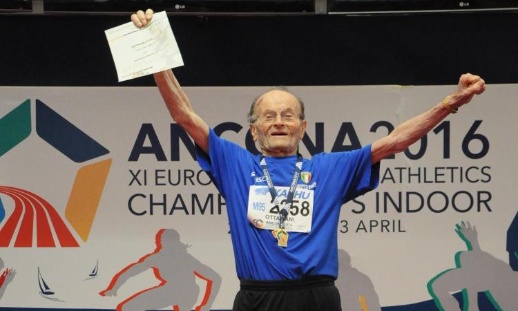 Addio alla leggenda dell'atletica Giuseppe Ottaviani: aveva 104 anni