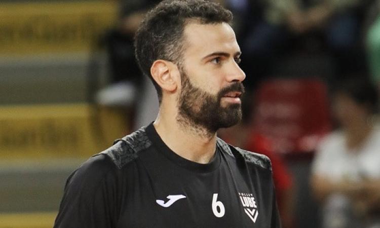 Lube, lo schiacciatore Jacopo Massari ai saluti