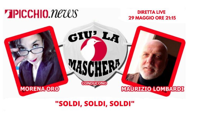 "Giù la maschera": confermati gli ospiti della quinta serata dal titolo "Soldi, soldi, soldi" "Giù la maschera": confermati gli ospiti della quinta serata dal titolo "Soldi, soldi, soldi"