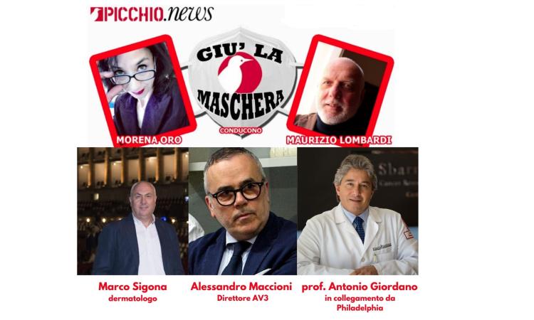 "La sanità torna Covid free": gli ospiti dellla sesta puntata di "Giù la maschera"