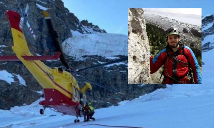 Alpinista di Camerino precipita in un crepaccio sul Gran Paradiso: disperate le ricerche del corpo di Daniele